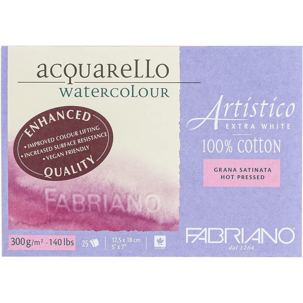 Fabriano Artistico Watercolour Paper Block, 300 gsm