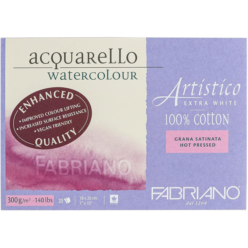 Fabriano Artistico Watercolour Paper Block, 300 gsm