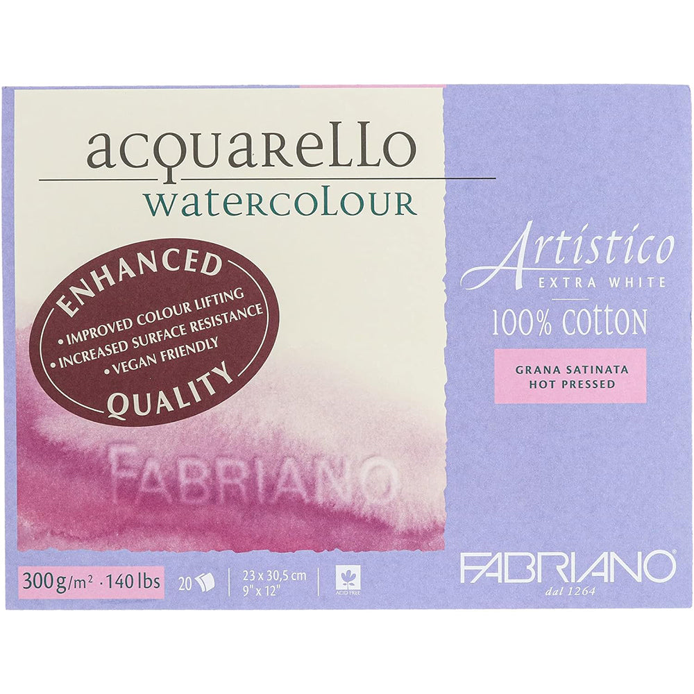 Fabriano Artistico Watercolour Paper Block, 300 gsm