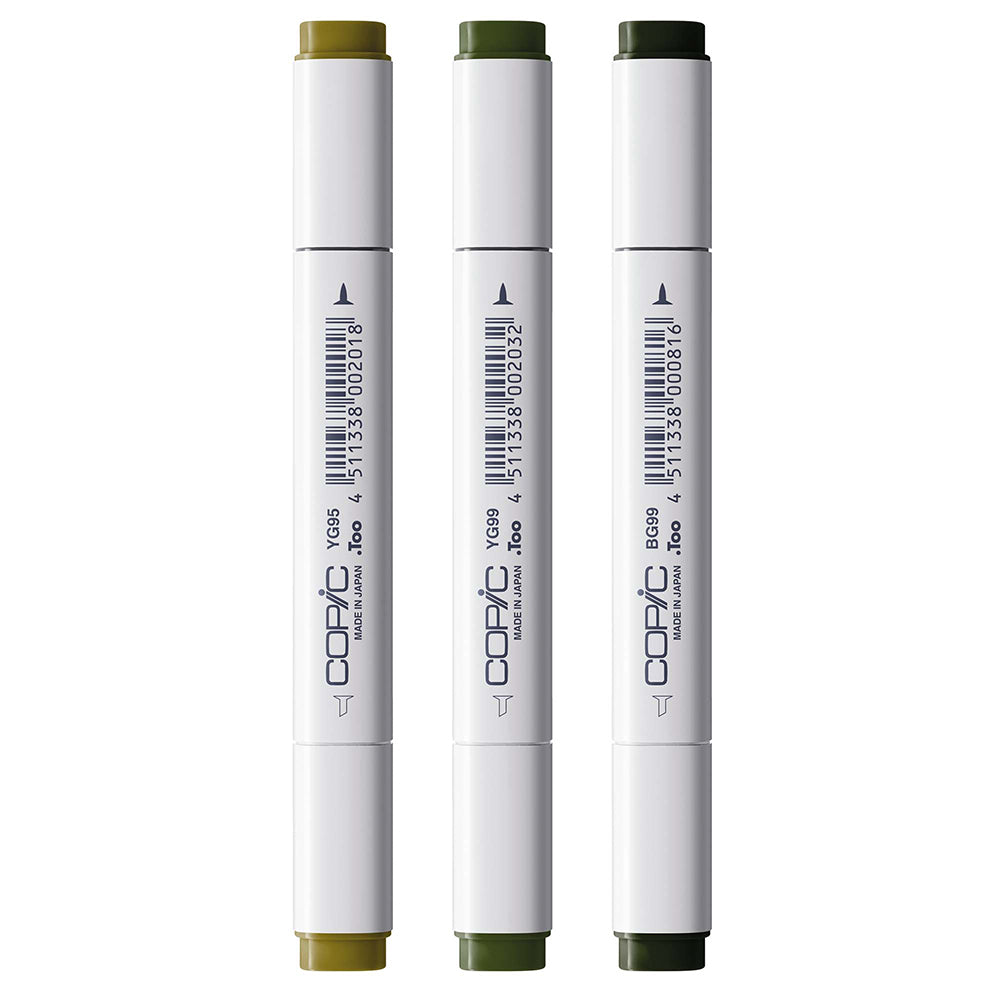 Copic Classic Designer Collection Deep Forest Tints, Set of 3