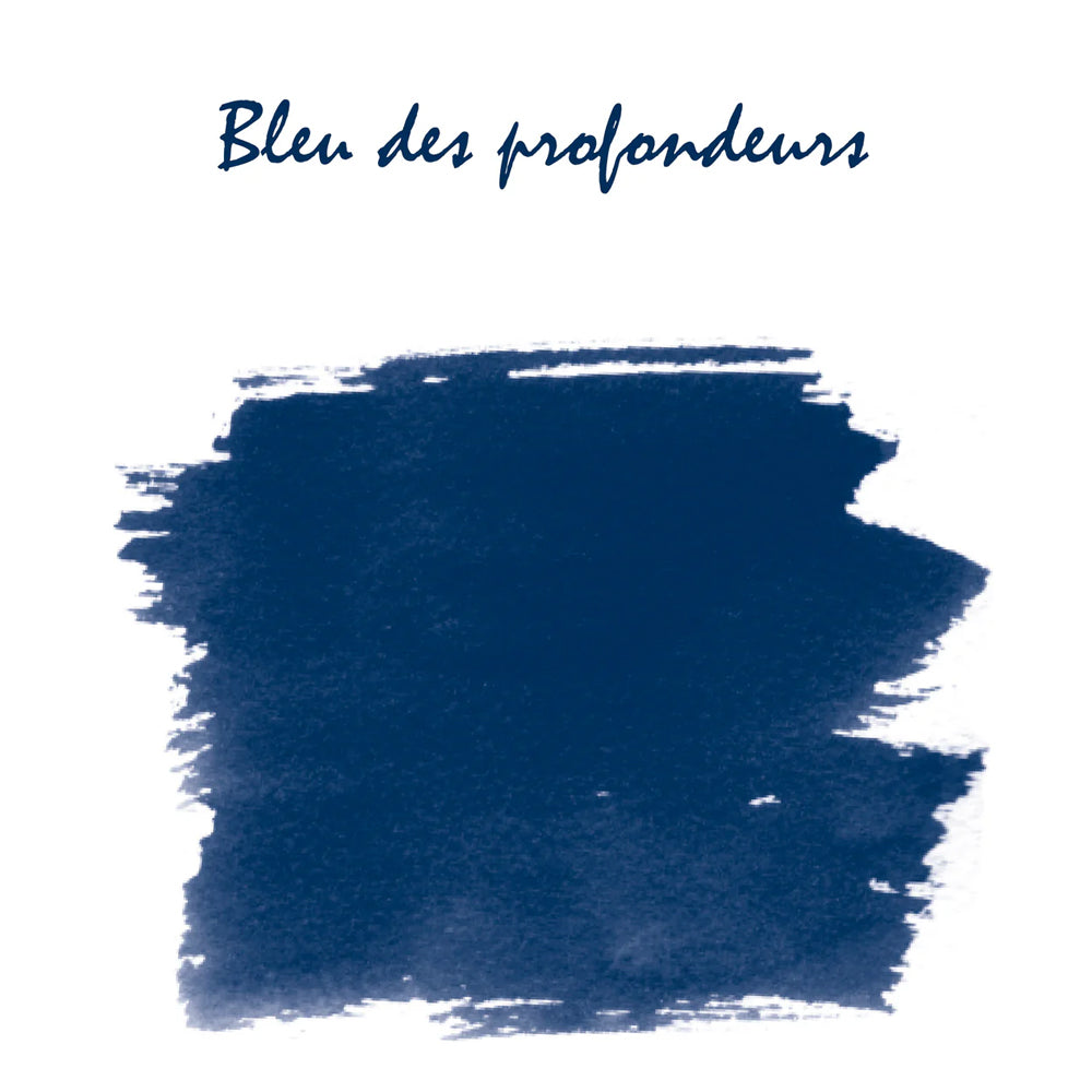 Jacques Herbin La Perle des Encres Ink Cartridges, Deep Blue, 6 pcs.