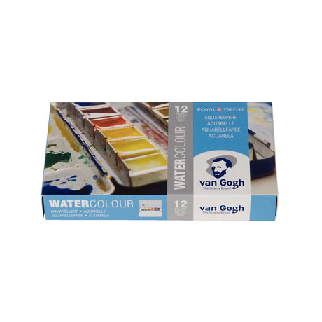 Van Gogh Watercolour Metal Case Half-Pan Set, 12 colours