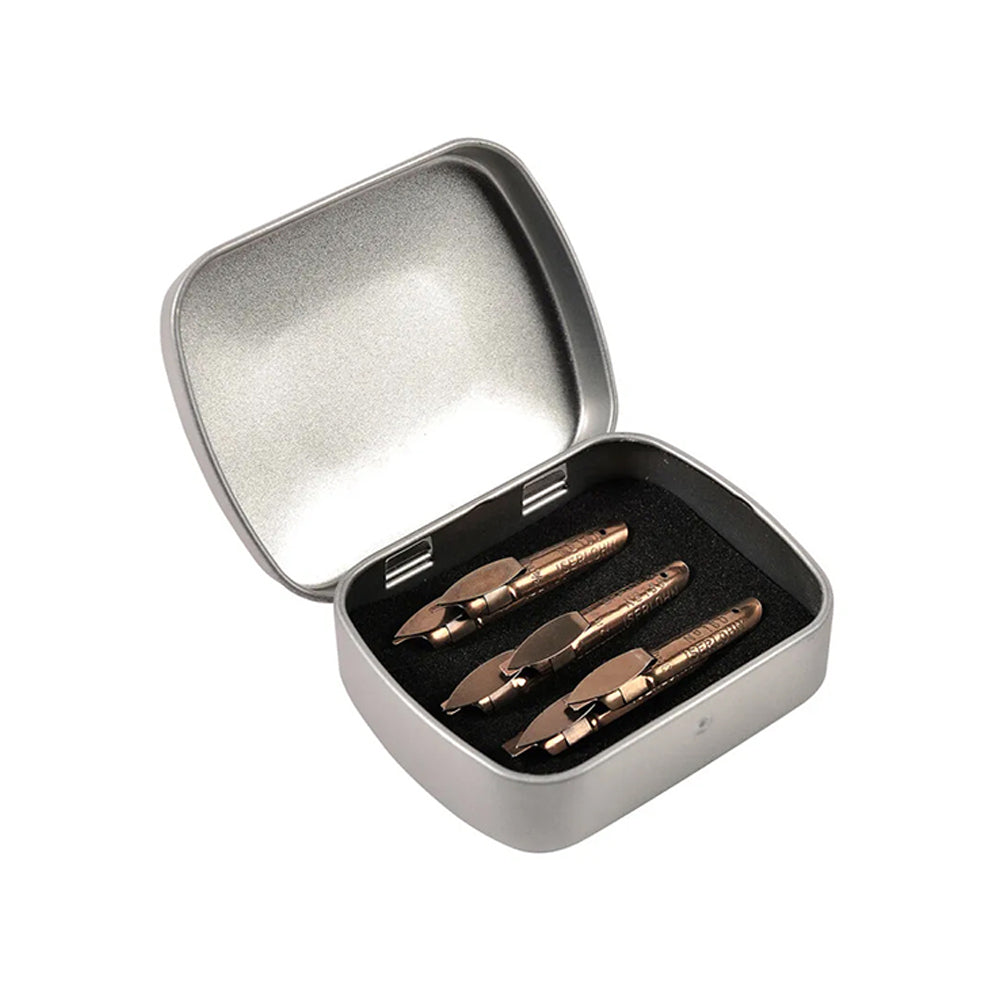 Brause Box of 6 Metal Bandzug Calligraphy Nibs