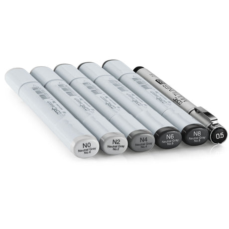 Copic Sketch Set Sketching Grays, 6 pcs.