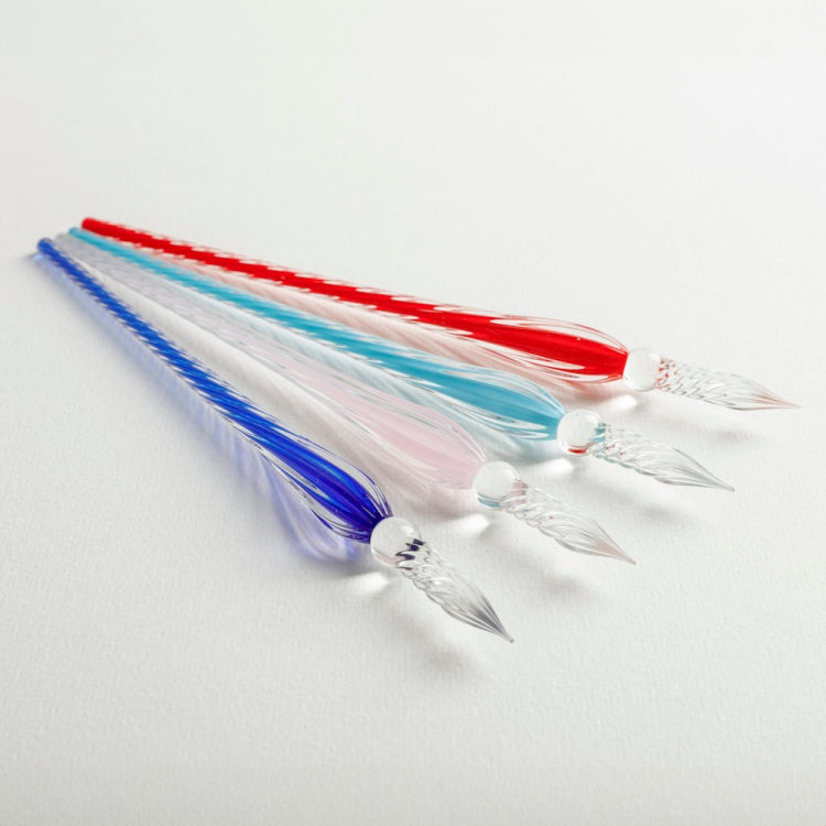 Jacques Herbin Glass Nib Pen, Twisted, 18 cm