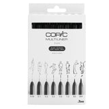 Copic Multiliner Black Set, 8 pcs.
