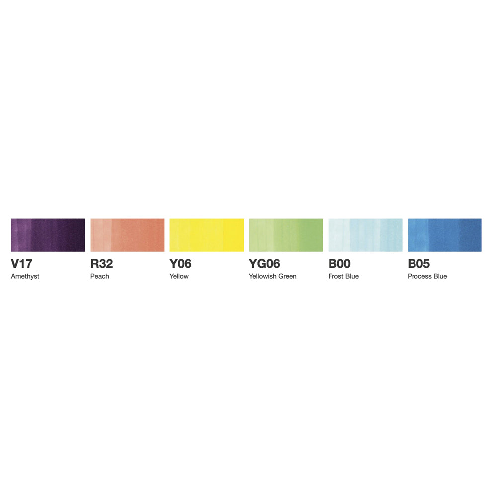 Copic Ciao Theme Set Brights, 6 pcs.