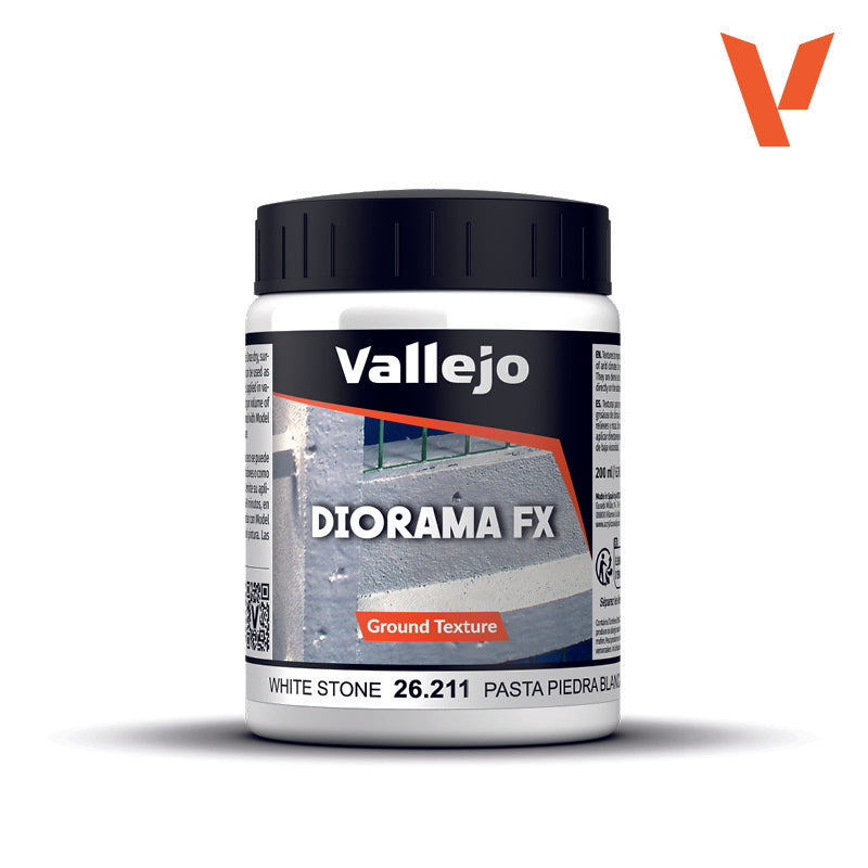 Vallejo Diorama FX - White Stone Texture, 200 ml