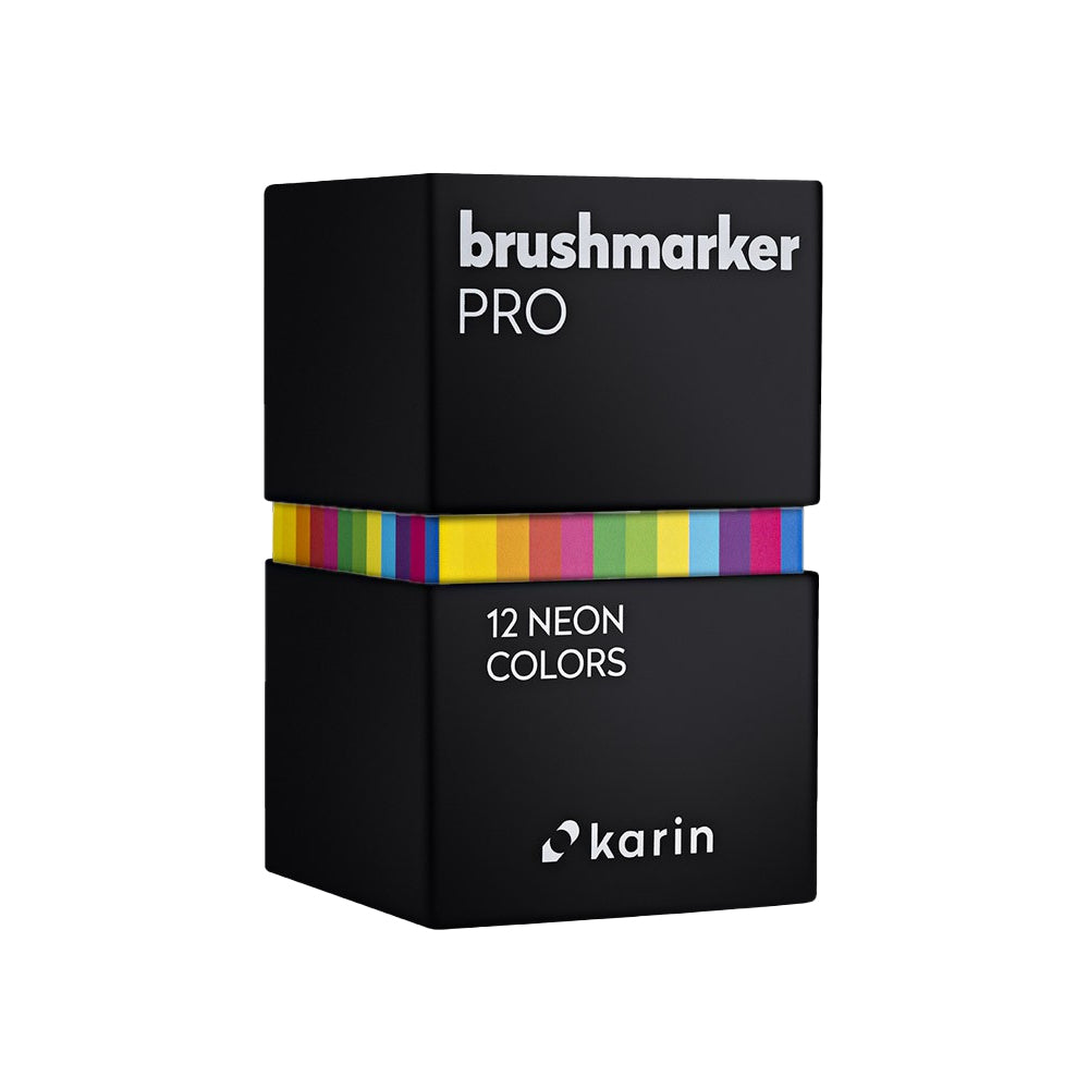 Karin Brushmarker PRO Markers Set | 12 Neon Colours