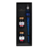 Jacques Herbin Blue Glass Nib and Ink Set