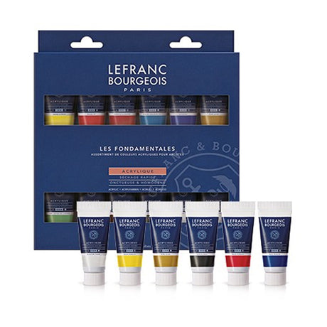 Lefranc Bourgeois Fine Acrylic Paint Set, 12x20 ml