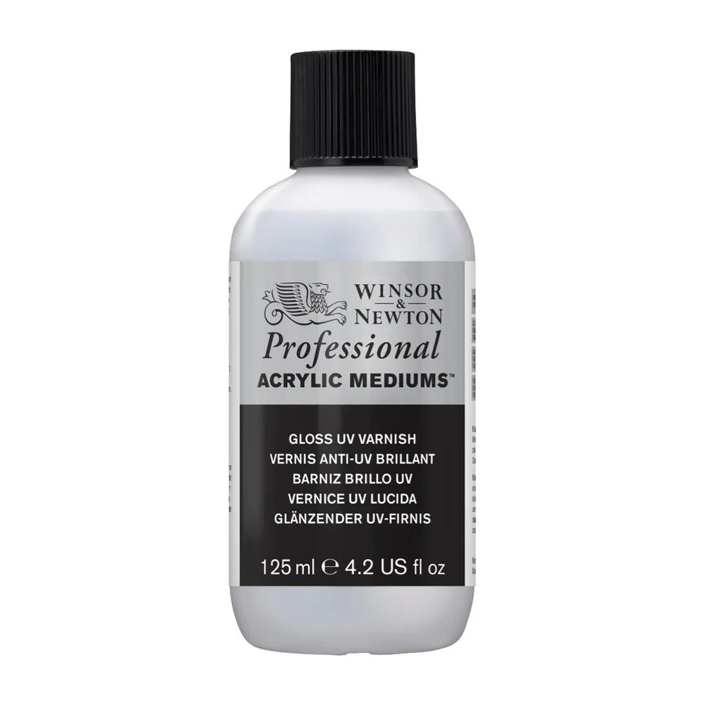 Winsor & Newton Professional Acrylic Gloss UV Varnish, 125 ml