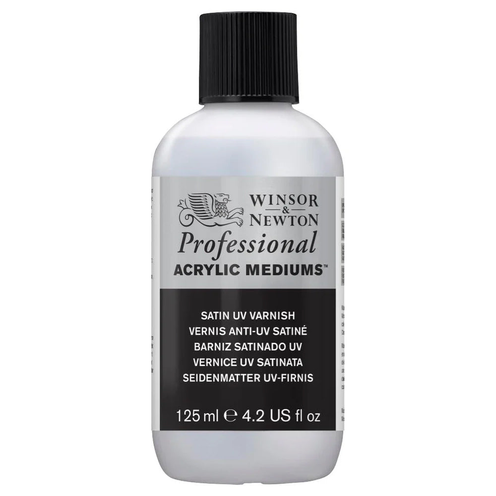 Winsor & Newton Professional Acrylic Satin UV Varnish, 125 ml