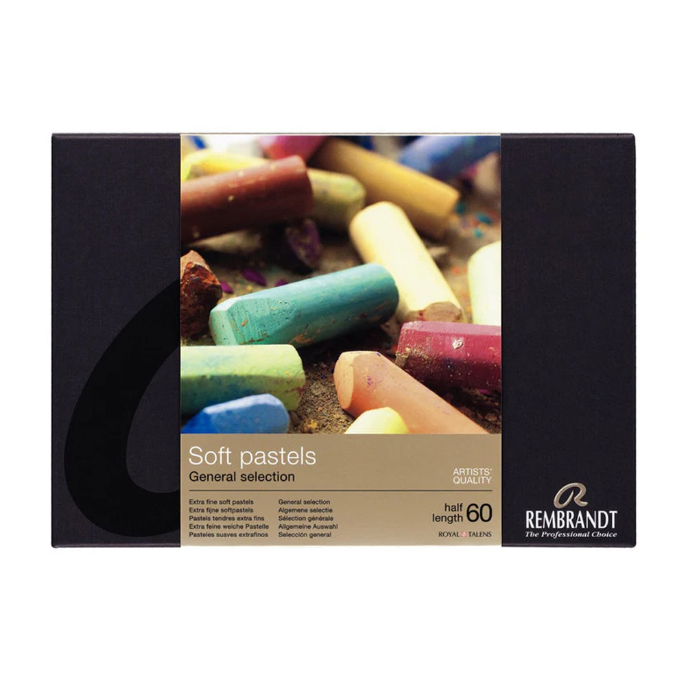 REMBRANDT 60 Soft Pastels 風景画用 Rembrandt Soft Pastel Set, 60 half pastels – Art Spices