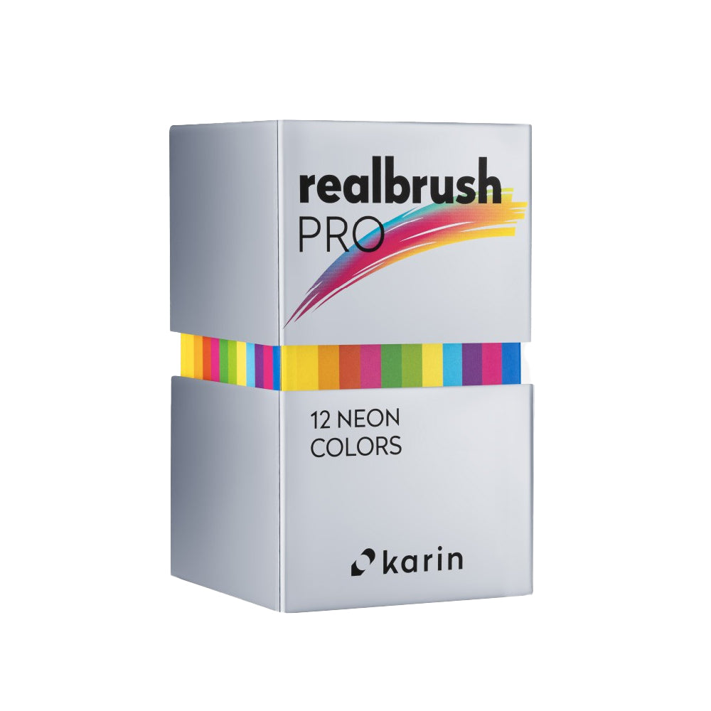 Karin Realbrush PRO Neon Markers Set | 12 colors