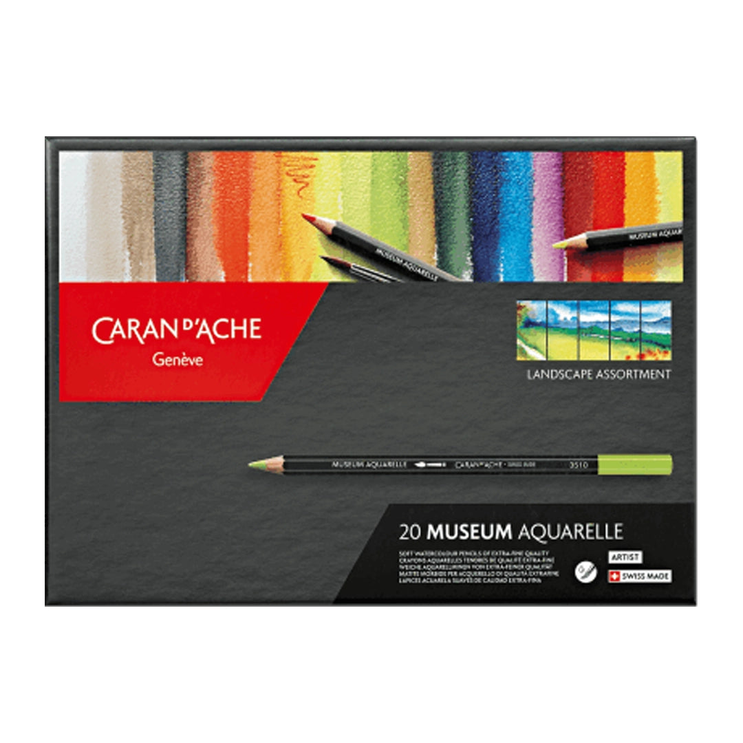 Caran d'Ache MUSEUM Aquarelle Colored Pencils Landscape Set of 20