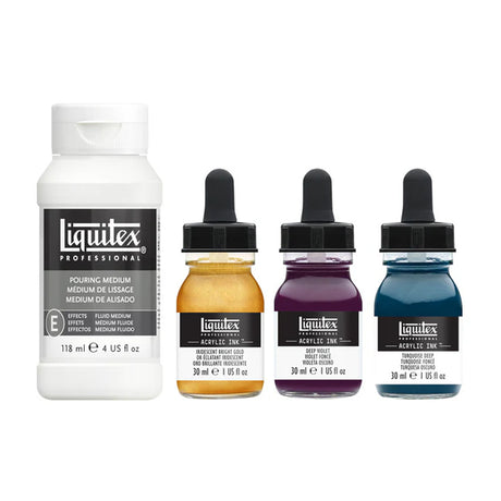 Liquitex Professional Acrylic Ink - Pouring Technique Set, Deep Colors