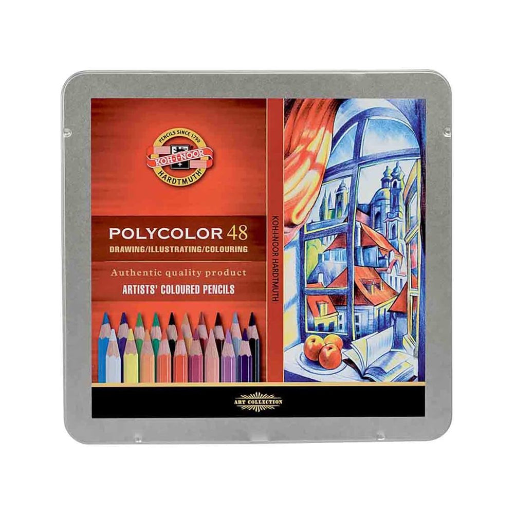 Koh-I-Noor Polycolor Coloured Pencils Set, 48 pcs.