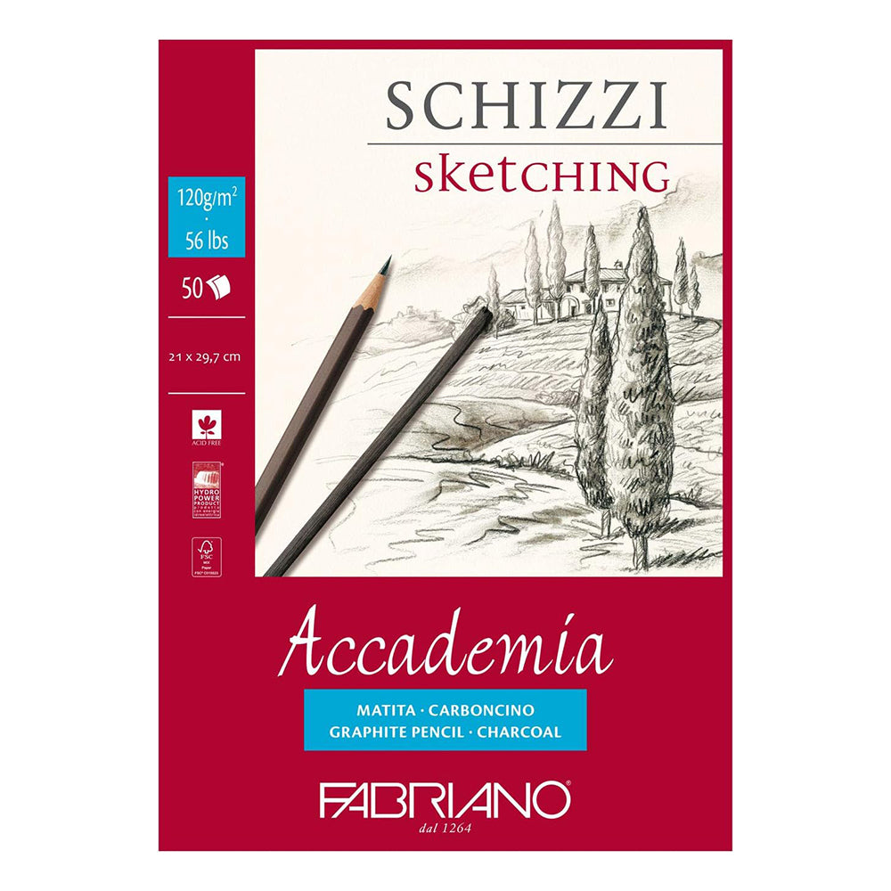 Fabriano Accademia Sketching Pad, 50 sheets, 120 gsm