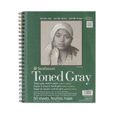 Strathmore Toned Gray 400 Series Paper Wire Bound Pad, 118 gsm
