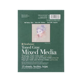 Strathmore Mixed Media 400 Series Toned Gray Paper Pad, 300 gsm, 15 sheets