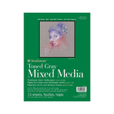 Strathmore Mixed Media 400 Series Toned Gray Paper Pad, 300 gsm, 15 sheets