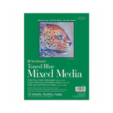 Strathmore Mixed Media 400 Series Toned Blue Paper Pad, 300 gsm, 15 sheets