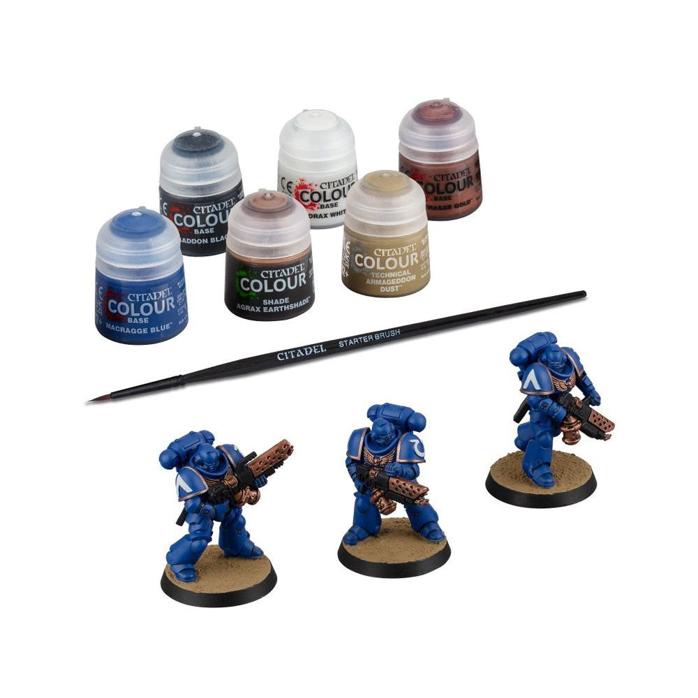 Warhammer 40,000 Space Marines: Infernus Marines Miniature Set + Paints