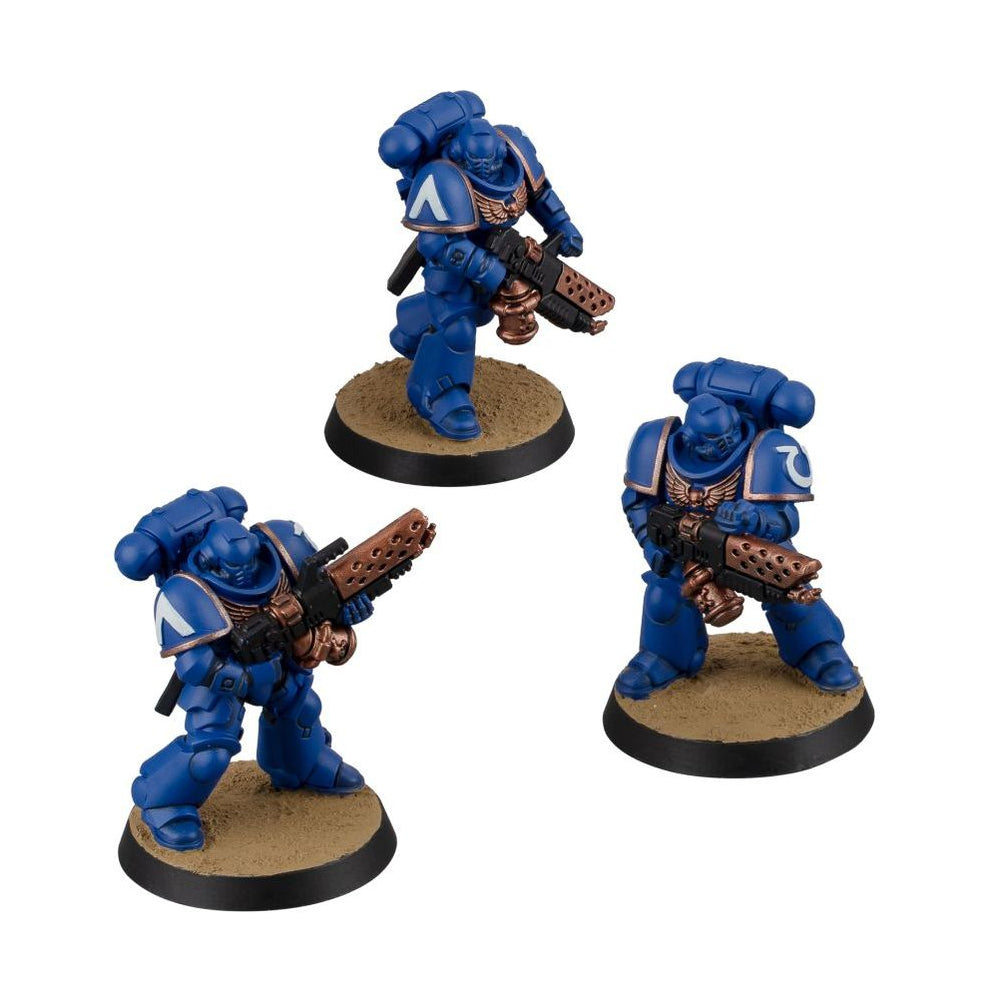 Warhammer 40,000 Space Marines: Infernus Marines Miniature Set + Paints