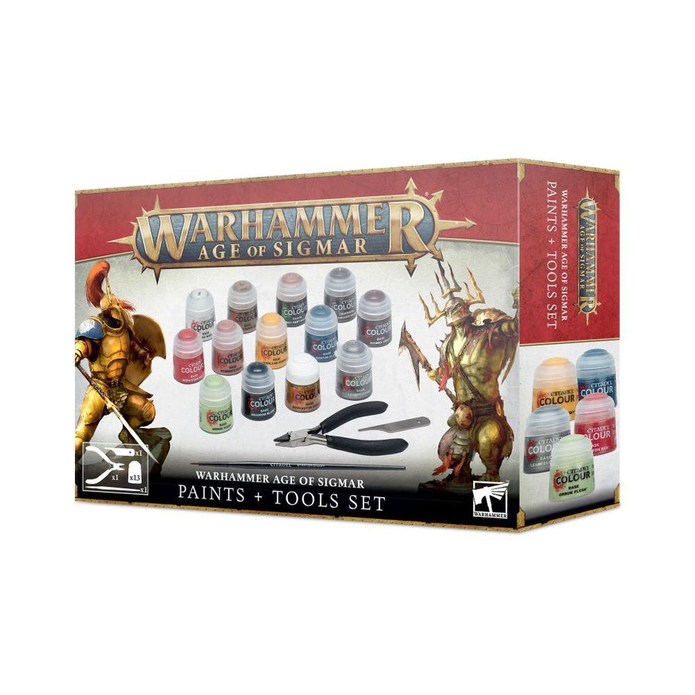 Warhammer Age of Sigmar Paints + Tools Set