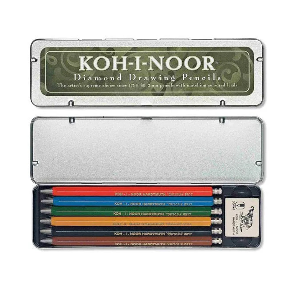 Koh-I-Noor Mechanical Colored Pencils Set, 6 pcs.