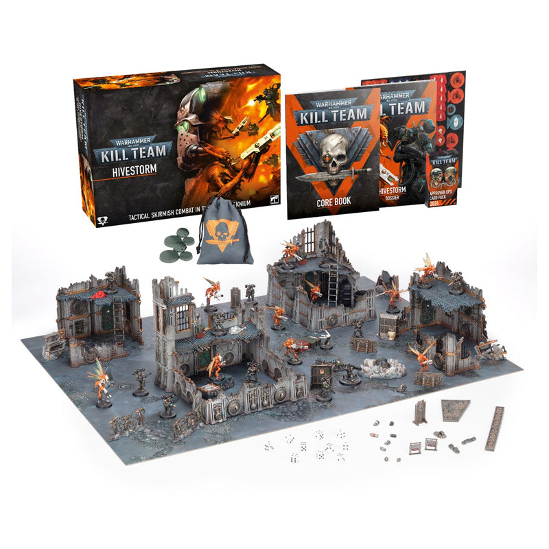 Warhammer 40,000 Kill Team Hivestorm Miniature, Book and Cards Set