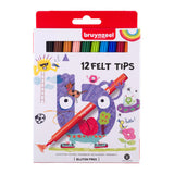 Bruynzeel Felt Tip Set, 12 colours