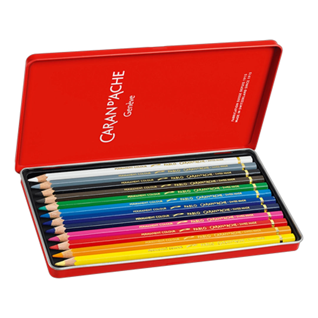 Caran d'Ache PABLO Colored Pencils Set of 12