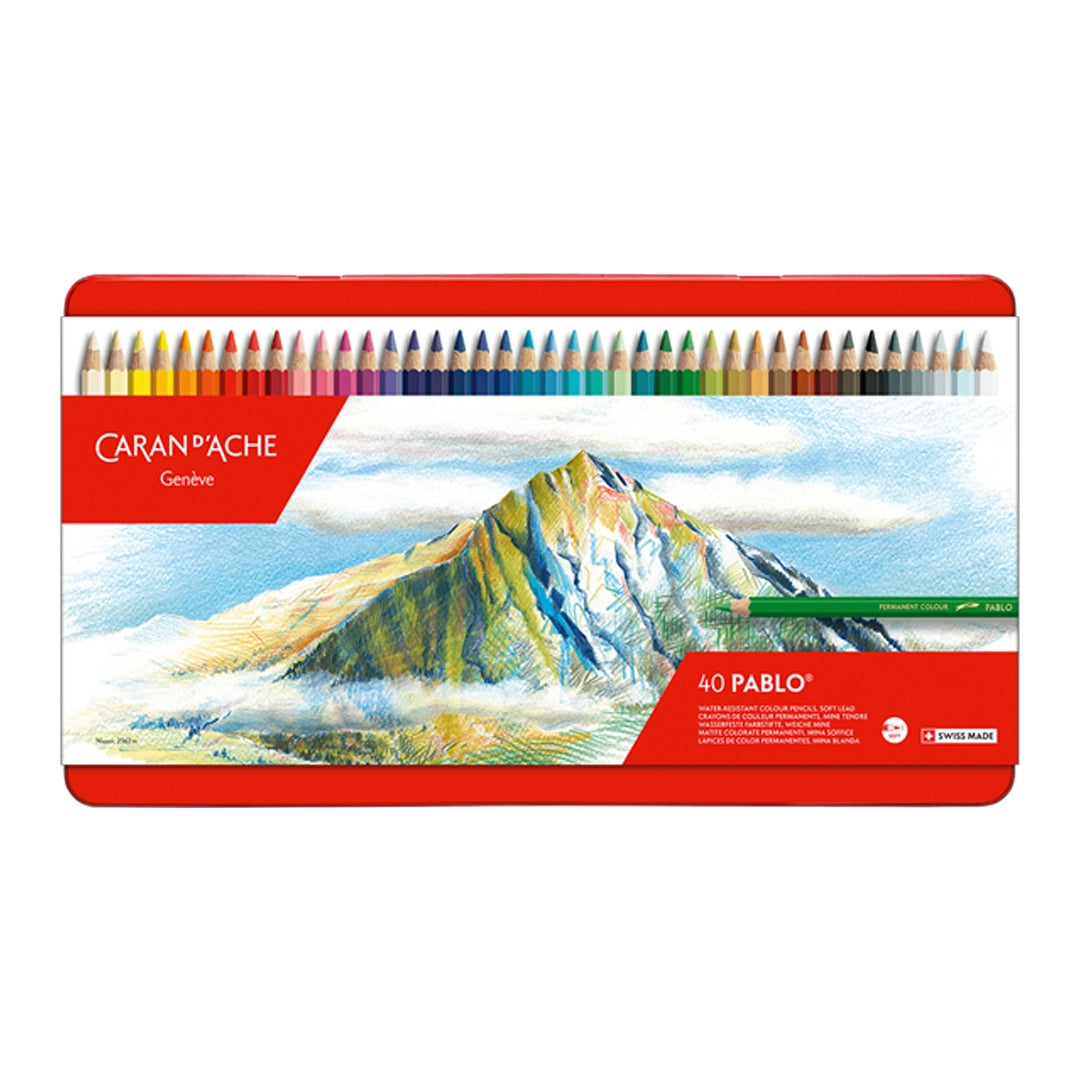 Caran d'Ache PABLO Colored Pencils Set of 40