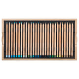 Caran d'Ache LUMINANCE Colored Pencils Set of 100 in a Wooden Box + 2 Blenders