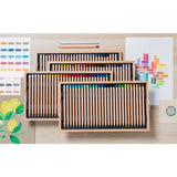 Caran d'Ache LUMINANCE Colored Pencils Set of 100 in a Wooden Box + 2 Blenders