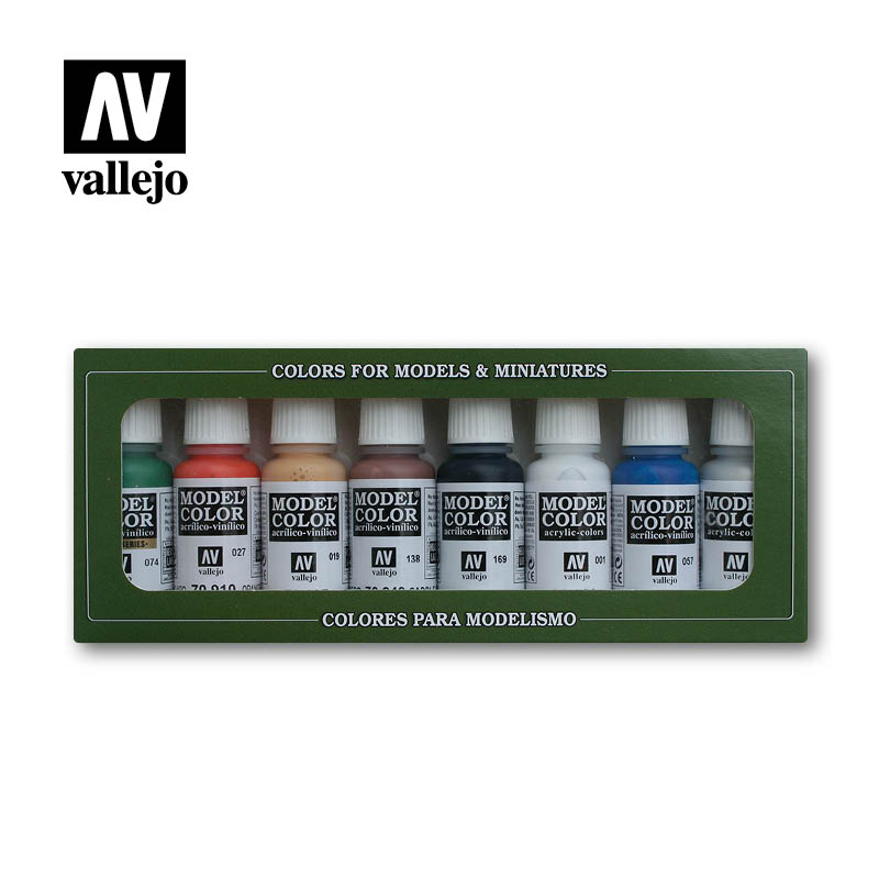 Vallejo Model Color Wargames Basics Paint Set, 8x17 ml