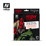 Vallejo Hellboy Acrylic Paint Set With a Miniature, 8x17 ml