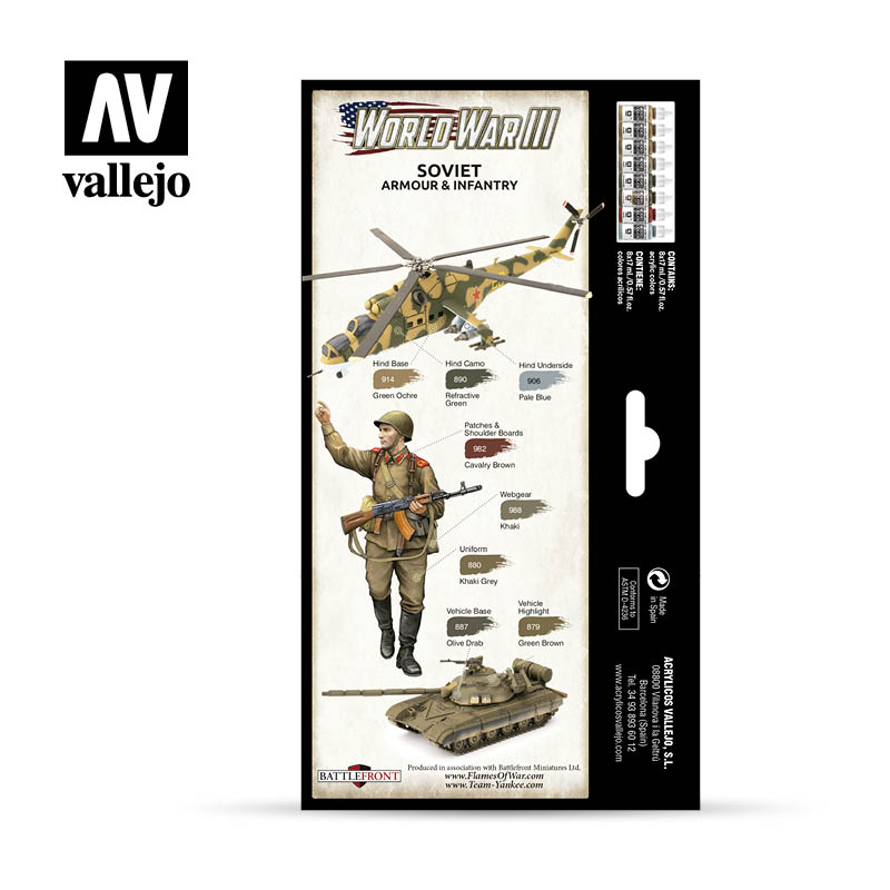 Peintures Vallejo Model Color Vallejo 70249 Équipage De Chars Waffen-SS