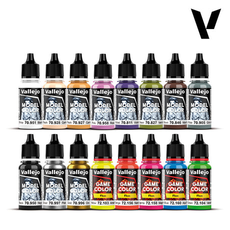 Vallejo Model Color Wargame Special Acrylic Paint Set, 16x18 ml