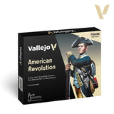 Vallejo Model Color American Revolution Acrylic Paint Set, 16x18 ml