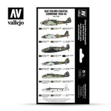 Vallejo RAF colors Coastal Command 1939-1945 Model Air Acrylic Paint Set, 8x17 ml