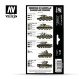 Vallejo Soviet WWII Camo Colors Model Air Acrylic Paint Set, 8x17 ml