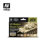 Vallejo US Modern Desert Paint Set, 6x17 ml