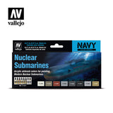 Vallejo Model Air Nuclear Submarines Paint Set, 8x17 ml