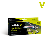 Vallejo Model Air Star Fighters Colors Paint Set, 8x18 ml