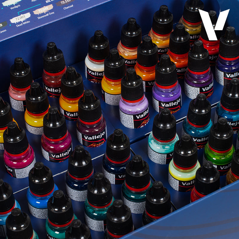 Vallejo Color BSL System Paint Set, 48x18 ml + 3x brushes + 1