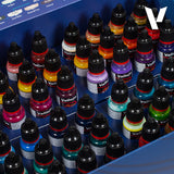Vallejo Color BSL System Paint Set, 48x18 ml + 3x brushes + 1 miniature