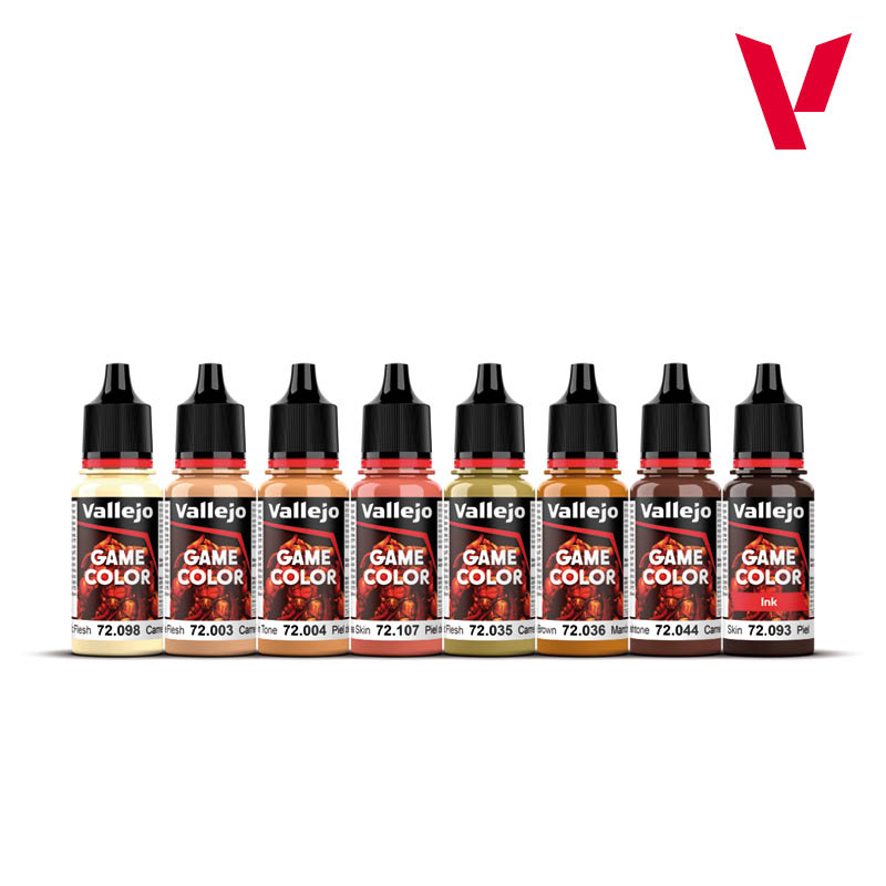 Vallejo Game Color Skin Tones Paint Set, 8x18 ml – Art Spices